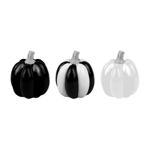 Halloween Monochrome Pumpkin Decoration (9cm)