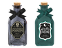 Halloween Glass Decorative Potion Bottles