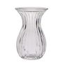 Harper Fluted Flare Top Vase - Clear - 9 x H14cm