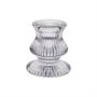 Eliza Taper Candle Holder - Clear - 5.5x 6cm 