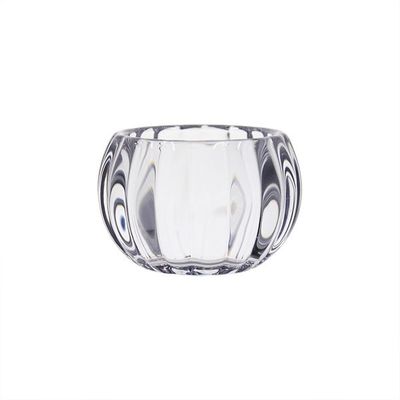 Hallie Tealight Holder - Clear - 6 x H4cm  