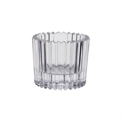 Harrison Tealight Holder - Clear - Dia 5 x H4.5cm