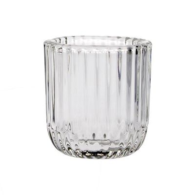 Orla Tea Light Holder -  Clear - 9 x 9cm 