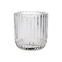 Orla Tea Light Holder -  Clear - 9 x 9cm 