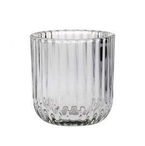 Darcie Tea light Holder - Clear - 7.5 x 8cm 