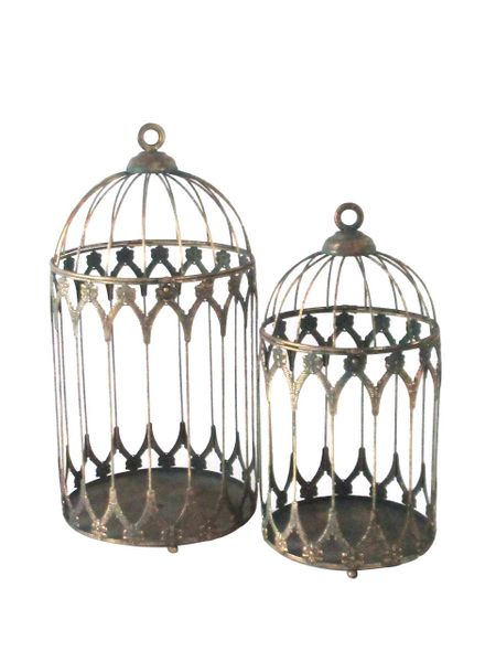 Creation Majestic Bird Cage Set x2 - H47 & 38.5cm