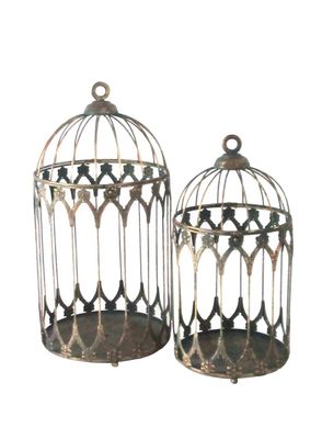 Creation Majestic Bird Cage Set x2 - H47 & 38.5cm