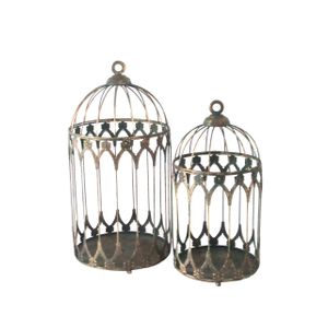 Creation Majestic Bird Cage Set x2 - H47 & 38.5cm