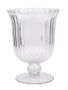 Rochelle Fluted Stemmed  Hurricane Vase - 21cm