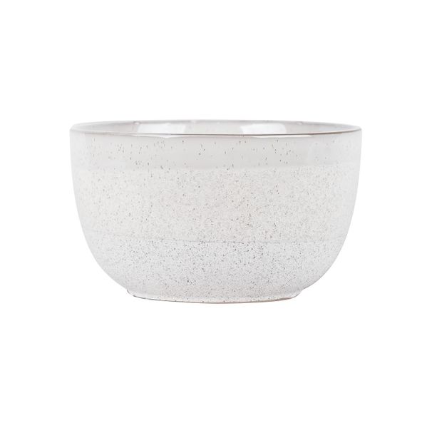 Hortus Home Bordeaux Stoneware Pot  - White - Dia 25 x H14.5cm