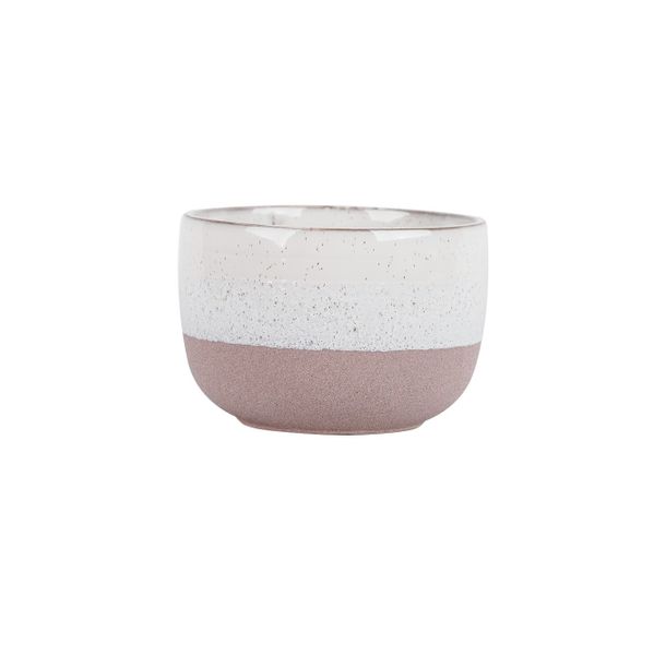 Hortus Home Bordeaux Stoneware Pot  - Pink - Dia 17.5 x H12cm