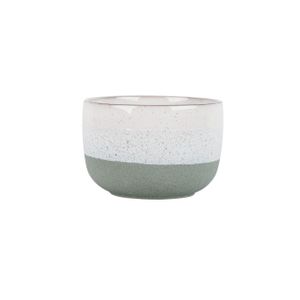 Hortus Home Bordeaux Stoneware Pot  - Green - Dia 17.5 x H12cm