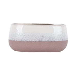 Hortus Home Bordeaux Stoneware Pot  - Pink - Dia 17 x H12cm