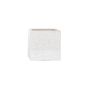 Hortus Home Bordeaux Stoneware Cube - White - W12.5 x H12.5cm