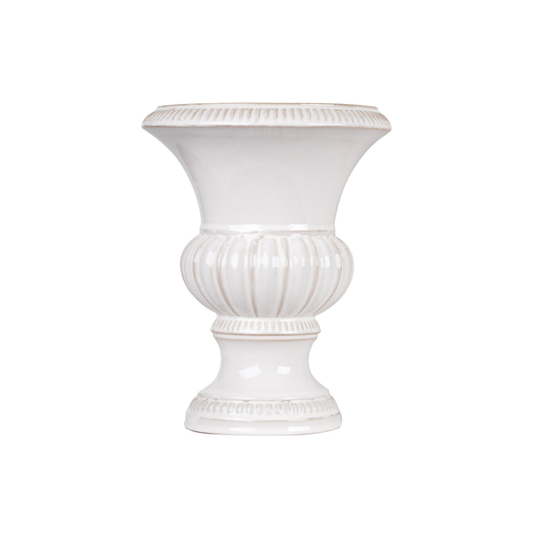 Hortus Home Montpellier Urn - Cream - Dia 26 x H36cm