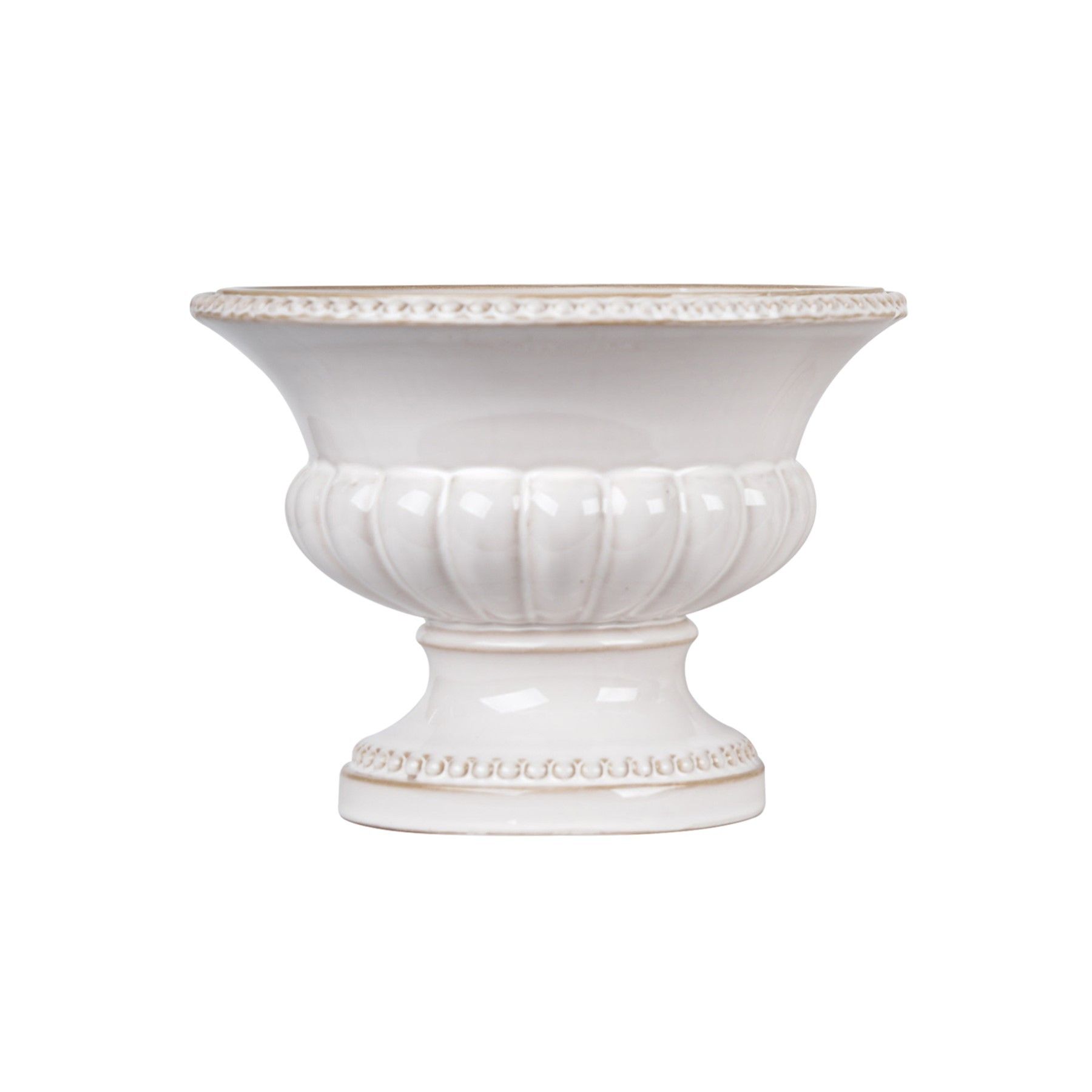 Hortus Home Montpellier Urn - Cream - Dia 31 x H23.5cm