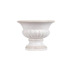 Hortus Home Montpellier Urn - Cream - Dia 20.8 x H16.5cm