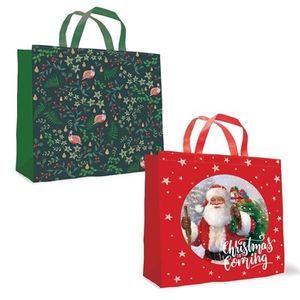 Traditional Christmas Shopper Gift Bag (Assorted)