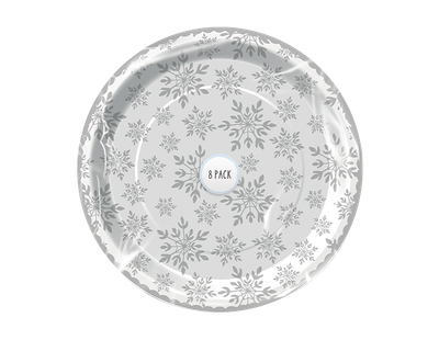 Snowflake Paper Plates