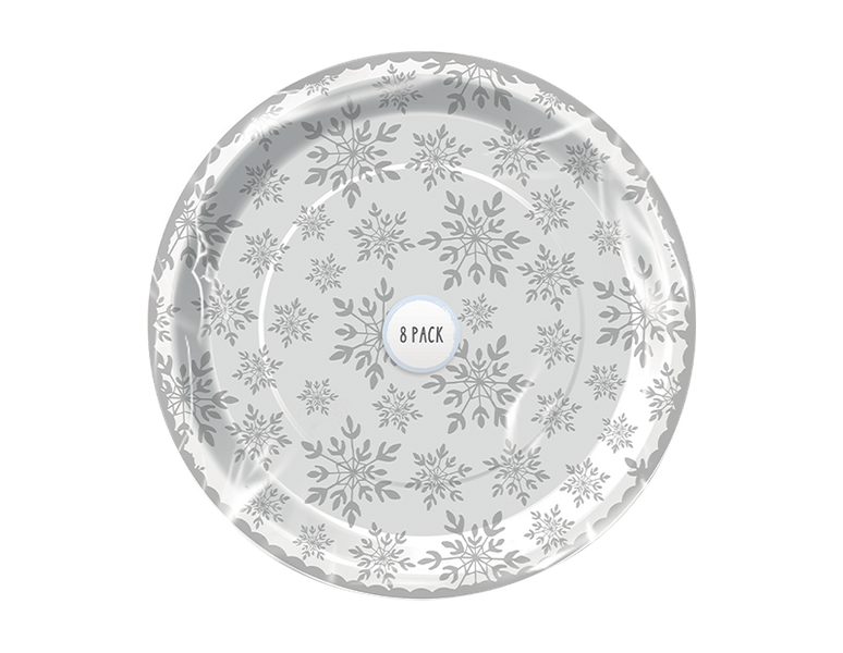 Snowflake Paper Plates