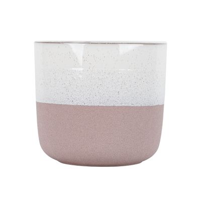 Hortus Home Bordeaux Stoneware Pot  - Pink - Dia 24 x H22cm