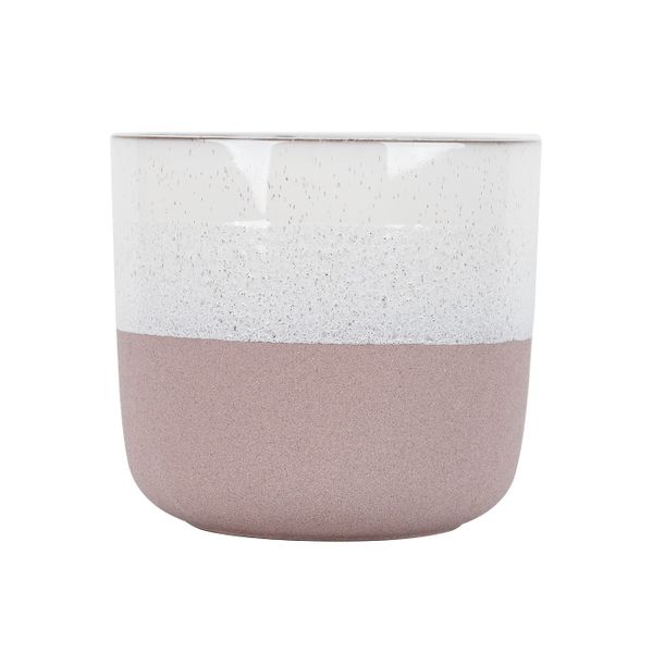 Hortus Home Bordeaux Stoneware Pot  - Pink - Dia 24 x H22cm