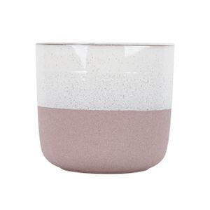 Hortus Home Bordeaux Stoneware Pot  - Pink - Dia 24 x H22cm