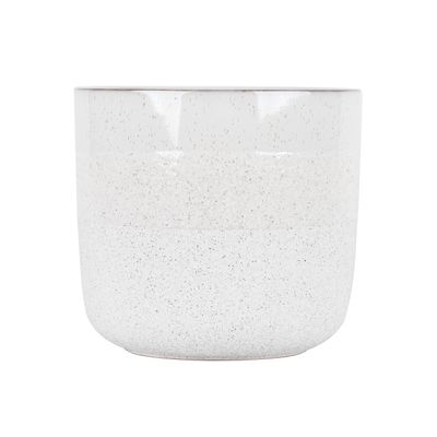 Hortus Home Bordeaux Stoneware Pot  - White - Dia 24 x H22cm