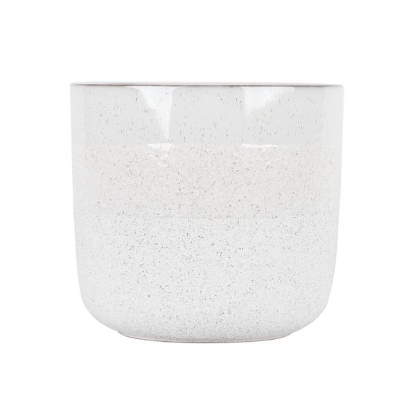 Hortus Home Bordeaux Stoneware Pot  - White - Dia 24 x H22cm
