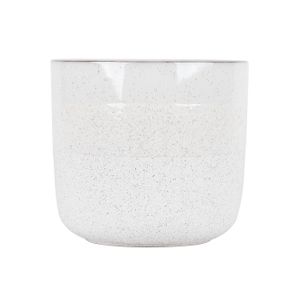 Hortus Home Bordeaux Stoneware Pot  - White - Dia 24 x H22cm
