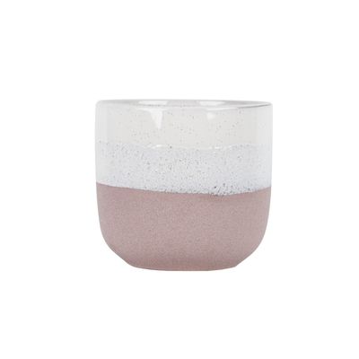Hortus Home Bordeaux Stoneware Pot  - Pink - Dia 22 x H20cm