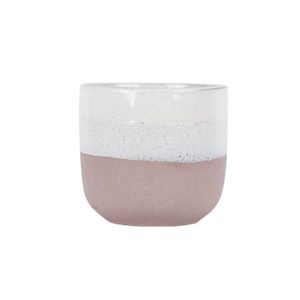 Hortus Home Bordeaux Stoneware Pot  - Pink - Dia 22 x H20cm