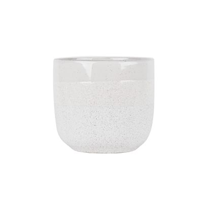 Hortus Home Bordeaux Stoneware Pot  - White - Dia 22 x H20cm