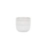 Hortus Home Bordeaux Stoneware Pot  - White - Dia 14.5 x H12.5cm