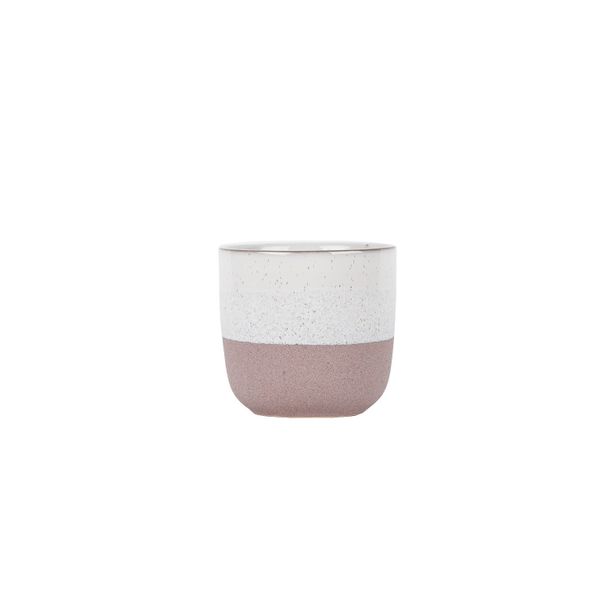 Hortus Home Bordeaux Stoneware Pot  - Pink - Dia 13 x H12cm