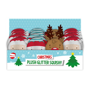 Christmas Plush Glitter Squishies (Assorted)