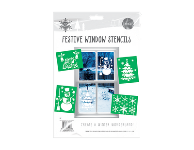 Christmas Window Stencils (4 Pack)