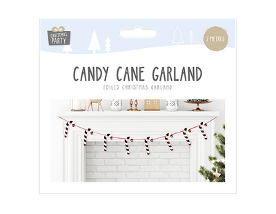 Foiled Candy Cane Garland (2m)