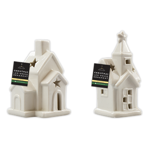 Ceramic LED House Ornament