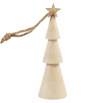 Wooden Christmas Tree Decoration