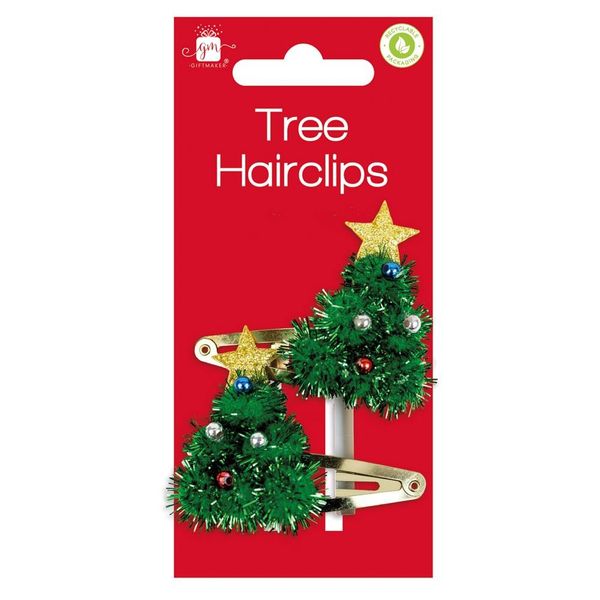 Christmas Tree Hair Clips