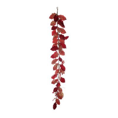 Garland with Berries -Red/Gold -L182cm