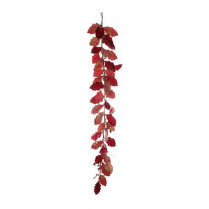 Garland with Berries -Red/Gold -L182cm