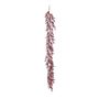 Glitter Leaf Garland - Red - 183cm