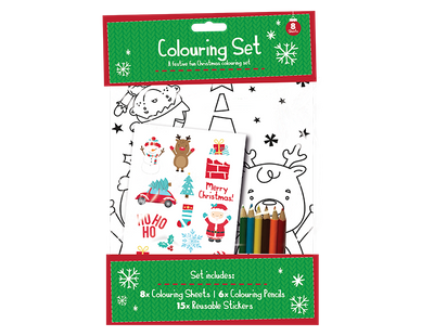 Christmas colouring set