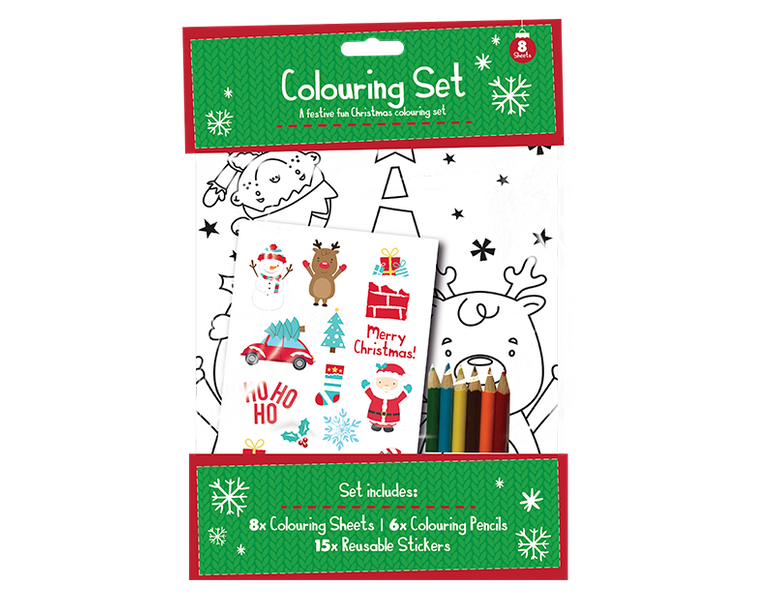 Christmas colouring set