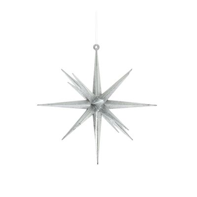 Metallic 3D Star - Silver