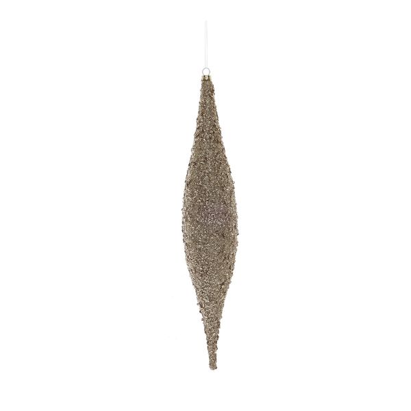 Glitter Drop Hanging Decoration - Gold