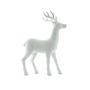 Glitter Standing Reindeer - White - 45cm