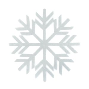 Snowflake Hanging Decoration - White - 45cm